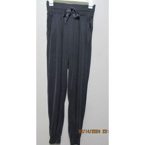 VICTORIA'S SECRET SIZE XS SOFT LOUNGE PANTS JOGGERS BLACK HAS SIDE POCKETS COMFY
